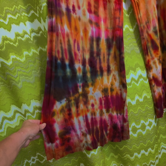 Fall Tie-dye Wide Leg Yoga Pants - Picture 4 of 10